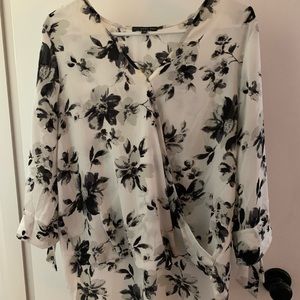 Beautiful b/w blouse